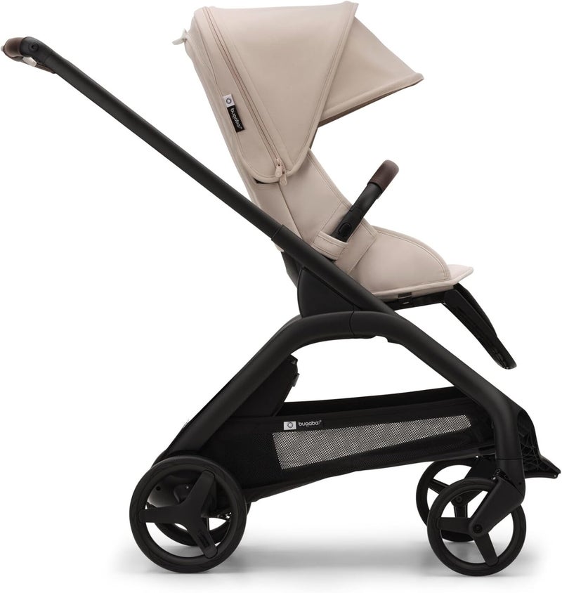 Bugaboo عربة أطفال بوجابو دراجونفلاي الكاملة باللون الأسود ME والبيج الصحراوي - Image 3